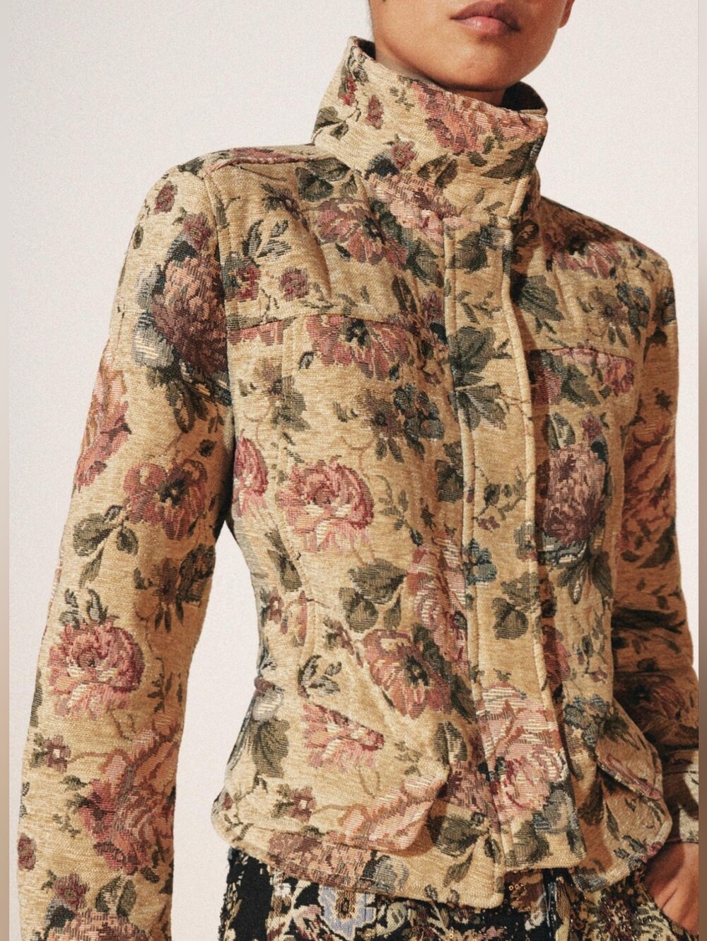 ZARA ZW COLLECTION FLORAL JACKET